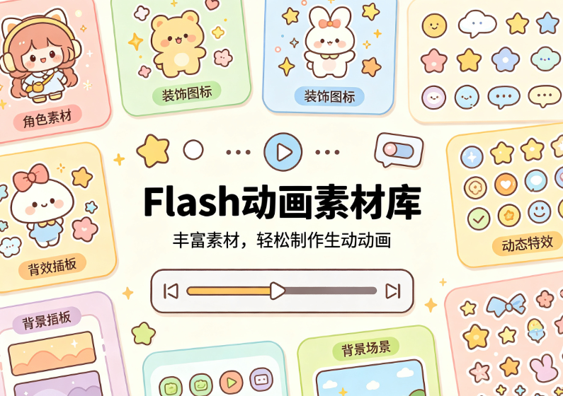 Flash动画素材库还能怎么用？